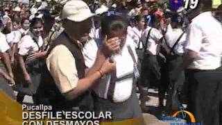 Pucallpa Escolares sufren desmayos durante desfile en Manantay [upl. by Nordine]