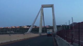 Genova allalba sul ciglio dellabisso dopo il crollo del ponte Morandi [upl. by Livvy]