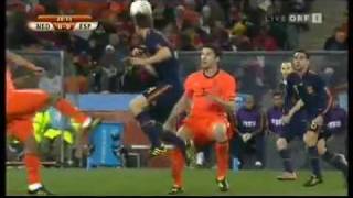 De Jong Nasty Kick on Xavi Alonso  Holland vs Spain 01 FIFA World Cup Final [upl. by Ahsinnod]