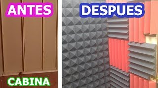 como hacer una cabina antiruido INSONORIZADA  cuarto GAMING para grabar [upl. by Annahael]