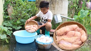 The best recipe of fish eggs cooking with Seyhak  Fish eggs cooking [upl. by Soilisav]