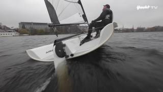 JollenTest Einhandspaß mit der Melges 14  Testing the Melges 14 [upl. by Haya]