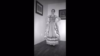 Folklorico Tutorial Faldeo 101 2 [upl. by Lorimer]