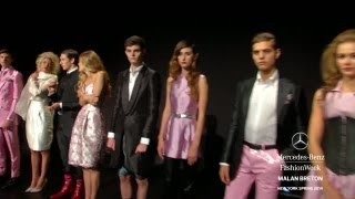 MALAN BRETON MERCEDESBENZ FASHION WEEK SPRING 2014 COLLECTIONS [upl. by Harmon618]