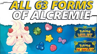 Pokemon Scarlet and Violet Indigo Disk How to get all 63 forms of Alcremie [upl. by Yelsehc]