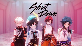 【MMD 原神  Genshin Impact】Shut Down『4NEMO』4K 60FPS [upl. by Akenom]