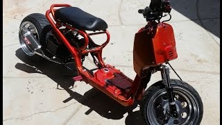 Honda Ruckus custom build [upl. by Anairb]