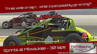 iRacing  Sprints at Milwaukee  Season finale glad this one is over [upl. by Arola394]