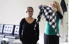 How to Tie a Cowl Scarf  Fashion amp Scarves [upl. by Stanwinn]