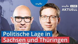 Eure Fragen zur politischen Lage in Sachsen und Thüringen  MDR aktuell live  MDR [upl. by Brenn]