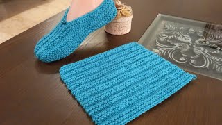 Knitting Very Easy Socks For Ladies amp Men  Woolen Socks  Booties  Slippers  Written Instruction [upl. by Ellan436]