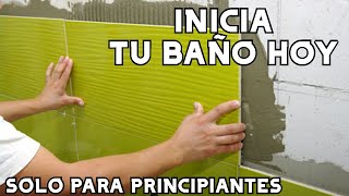 COMO colocar cerámica EN UN BAÑO👉 APRENDE HOY [upl. by Newberry]