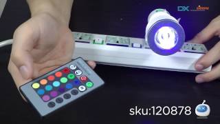 DX Remote Control MultiColored RGB Light Bulb [upl. by Laubin]