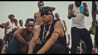 Oxlade feat Mayorkun  Bad Boy Lyrics video [upl. by Kepner]