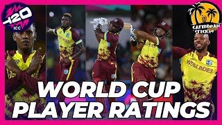 West Indies Player ratings  T20 World Cup [upl. by Otilopih868]