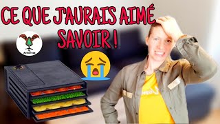 DÉSHYDRATEUR ALIMENTAIRE  EXCALIBUR 4 PLATEAUX  CE QUE JAURAIS AIMÉ SAVOIR  😭 [upl. by Andee376]