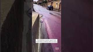 River of Wine Runs Through Town After Tanks Break shorts [upl. by Liamsi]