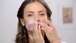 Tutoriel comment sépiler le visage avec les bandes de cire Veet [upl. by Aitra]