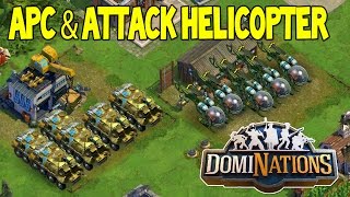 DomiNations  APC and ATTACK HELICOPTER  NEW ATOMIC AGE UNITS  Ep 40 [upl. by Elleirol]