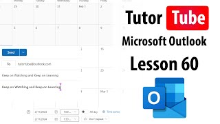 Microsoft Outlook  Lesson 60  Setting Recurring Events [upl. by Lumpkin]