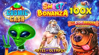 New Strategy Epic Session on Cosmic Cash Gates of Olympus Sweet Bonanza and The Dog House [upl. by Yajnas588]