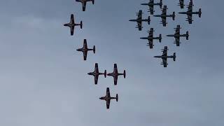 Snowbirds and Frecce Tricolori in Ottawa 20240625 3 [upl. by Buine]