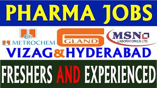 Pharma Jobs in Telugu 2023  Latest Pharma Jobs in Vizag amp Hyderabad [upl. by Anaxor]