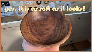 Woodturning A Walnut Dish With A Soft Finish That Compliments The Subtle Figure [upl. by Pearson]