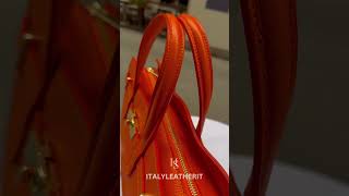 Italian Handmade Leather Tote Bag Elegance and Craftsmanship from Florence [upl. by Jasisa525]