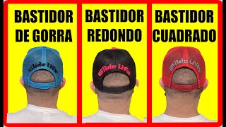 Como Bordar en la curva detras de la gorra  usando 3 bastidores distintos  How embroidery snapback [upl. by Holleran335]