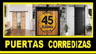 🚪 45 PUerTAS COREdIzas ParA TU caSA puertas corredizas para sala dormitorio baños estudios [upl. by Anomer]