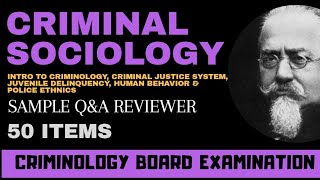 Criminology Board Exam Reviewer Criminal Sociology Sample QampA [upl. by Kcirdaed]