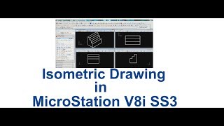 Isometric Drawing Using MicroStation V8i SS3 [upl. by Sass553]