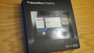 4G LTE BlackBerry PlayBook Unboxing [upl. by Dunseath]