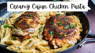 CREAMY CAJUN CHICKEN PASTA  How To Make Cajun Pasta [upl. by Anniala]