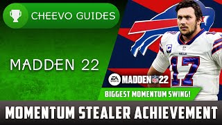 MADDEN NFL 22  Momentum Stealer  Achievement  Trophy Guide Xbox Biggest Momentum Swing [upl. by Treat135]