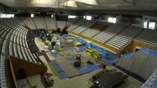 CETI Trial Indoor Ciutat de Girona 2013 Timelapse del montaje [upl. by Howenstein]