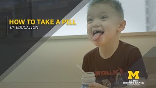 How to Take a Pill Teaching Kids How to Take Medication [upl. by Shuping301]