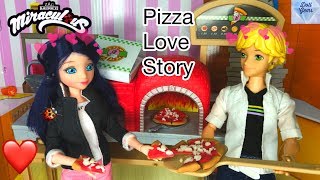 Marinette Adrien Fall In Love Pizza Chef Play Set Play Doh Miraculous Ladybug Season 2 Episode doll [upl. by Ram]