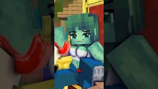 Bé zombi vs khả năng siêu phàm xuhuong minecraft [upl. by Llemij103]