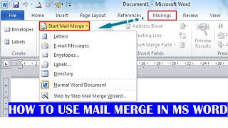 Mail Merge in Microsoft Word Empowerment Technology [upl. by Mera321]