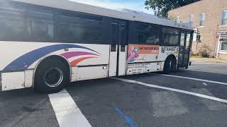 NJT Bus Route 703 Sign as 308 arriving East Rutherford NJ [upl. by Nylekcaj]