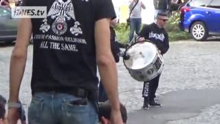 PAOK FANS hands clapping in Liberec city inpaokcom [upl. by Gallenz]