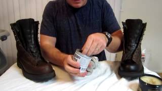 Huberds Shoe Grease vs Obenaufs Heavy Duty LP Danner 2 [upl. by Gilroy715]