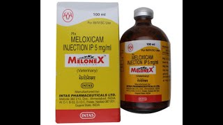 MELOXICAM INJECTION quotMELONEXquot VETERINARY USE [upl. by Hcirdeirf]