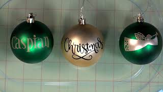 Cricut Joy  Putting Names on Ornaments [upl. by Caldwell306]