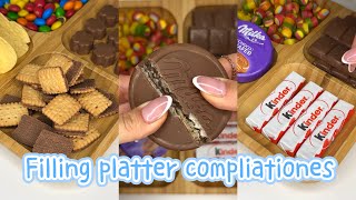 5 Filing platter with sweets compliations  Recent platters  asmr [upl. by Enirehs]