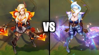 High Noon Evelynn vs Prestige High Noon Evelynn Skins Comparison League of Legends [upl. by Rutledge]