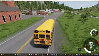 Driving Howland local schools ohio 4 2007 Thomas FS65  BEAMNG [upl. by Heyman]