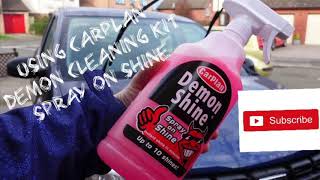 Spray on Shine  Demon Shine Carplan cleaning 🧽 [upl. by Niltag726]